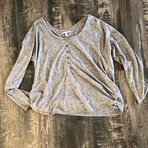 Victoria's Secret Tops - VS oversized heather grey light weigh top Victoria's Secret Tops - VS oversized heather grey light weigh top
